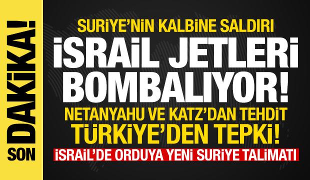 İsrail, Şam'ı bombaladı! Cumhurbaşkanlığı ve Genelkurmay Başkanlığı vuruldu