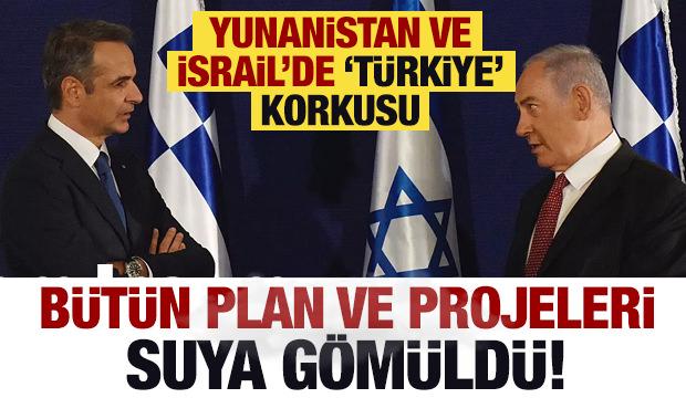 İsrail ve Yunanistan'da Türkiye korkusu! Bütün projeleri suya düştü