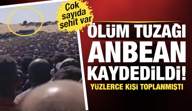 İsrail'in ölüm tuzağı anbean kaydedildi! Yüzlerce kişi toplanmıştı