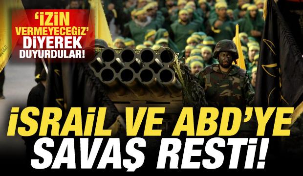 'İzin vermeyeceğiz' diyerek duyurdular: İsrail ve ABD'ye savaş resti