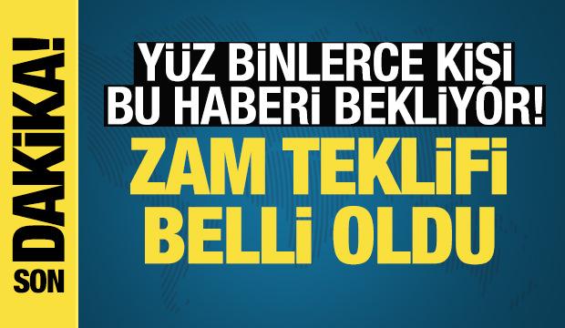 Kamu işçisinin zam teklifi belli oldu