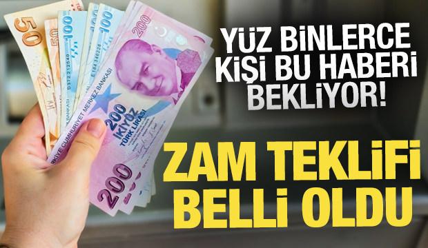 Kamu işçisinin zam teklifi belli oldu
