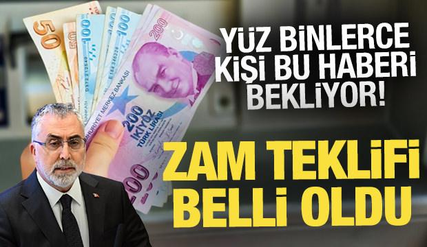 Kamu işçisinin zam teklifi belli oldu