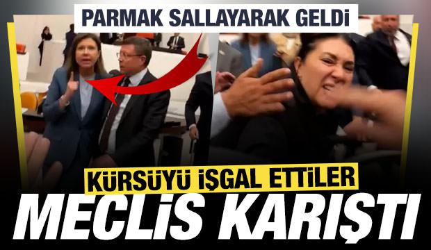 Meclis'te 'zeytinlik' kavgası: Parmak sallayarak geldi! 
