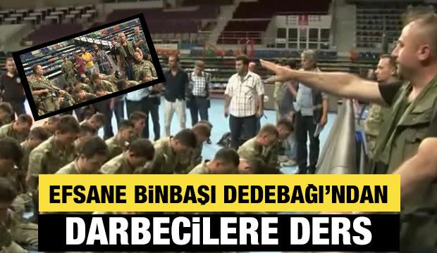 Memleket sevdalısı Binbaşı'dan darbecilere ders