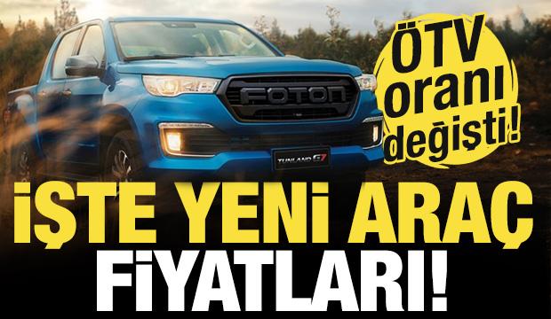 ÖTV tutarı değişti! İşte yeni araba fiyatları!
