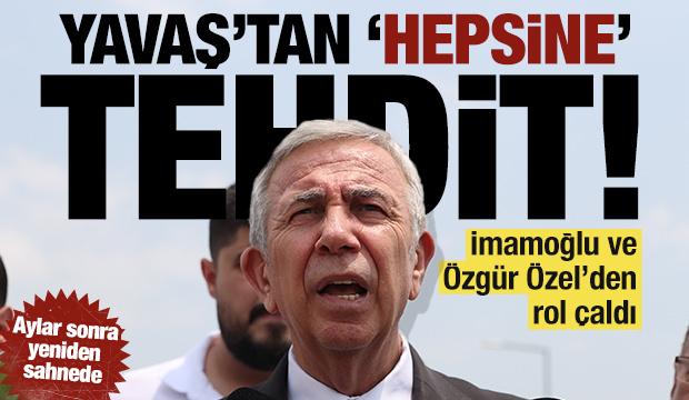Özel ve İmamoğlu'ndan rol çaldı: Mansur Yavaş da tehdide başladı! 'Hepsini yargılayacağız'