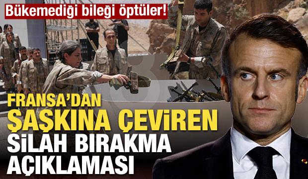 PKK destekçisi Fransa'dan silah bırakma açıklaması! 