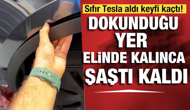  Sıfır Tesla Model Y incelemesi yapan usta gördüğü manzara karşısında şoke oldu