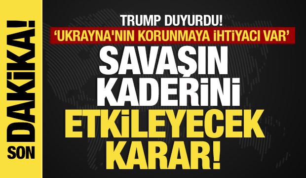 Son dakika...Trump: "Ukrayna’ya çok ihtiyaç duydukları Patriotları göndereceğiz"