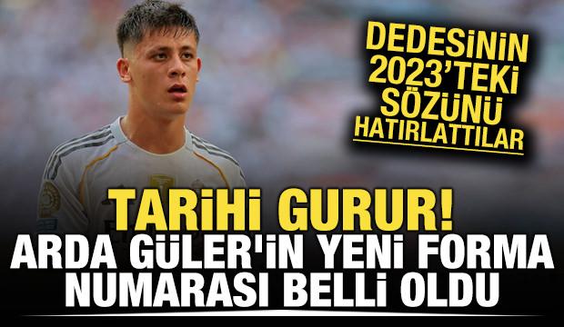 Tarihi gurur! Arda Güler'in yeni forma numarası belli oldu