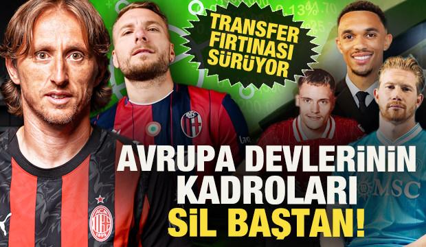 Transfer fırtınası sürüyor: Avrupa devlerinin kadroları sil baştan