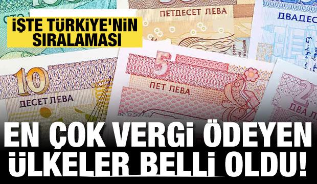 Vergi yükü en çok olan ülkeler belli oldu! İşte Türkiye'nin sıralaması