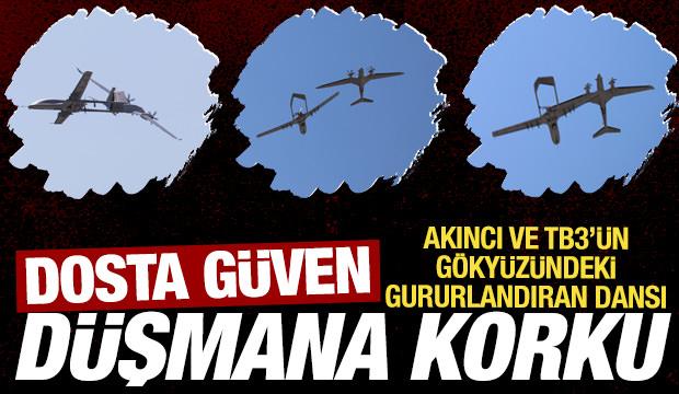 AKINCI ve TB3’ün gökyüzündeki dansı büyüledi