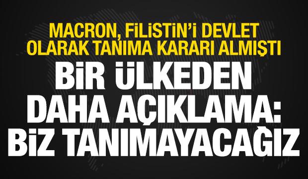 Almanya: Kısa vadede Filistin'i tanımayı düşünmüyoruz