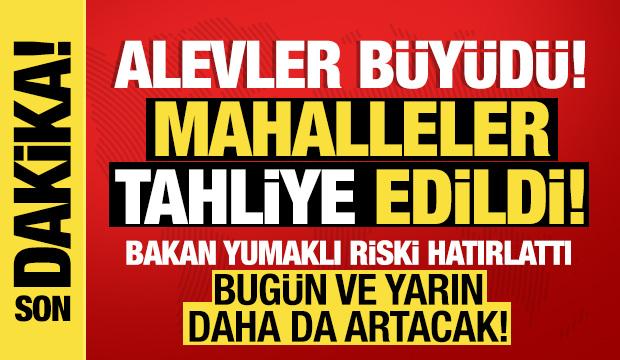 Antalya'daki yangın nedeniyle Mersin'de tahliyeler başladı! Yangınlarla mücadelede 4. gün