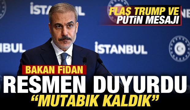 Bakan Fidan'dan son dakika açıklaması: Mutabık kaldık