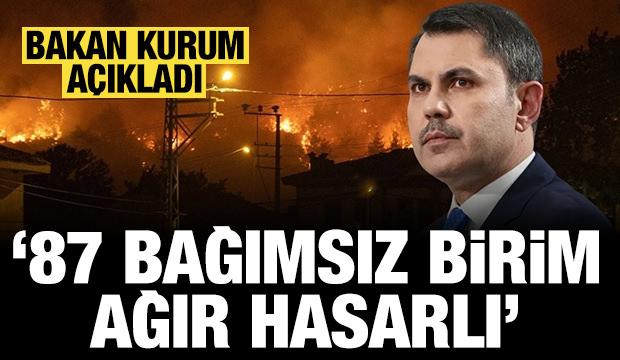 Bakan Kurum'dan açıklama: 4 ilde 87 bağımsız birimin ağır hasarlı olduğu tespit edildi