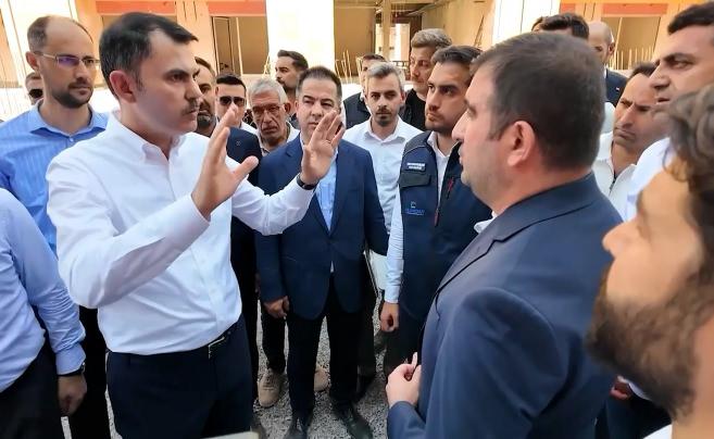 Bakan Murat Kurum deprem bölgesindeki müteahhitlere "24 saat çalışın burayı bitirin talimatı" verdi