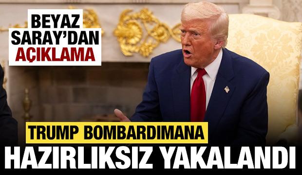 Beyaz Saray'dan Suriye açıklaması: Trump bombalamaya hazırlıksız yakalandı!