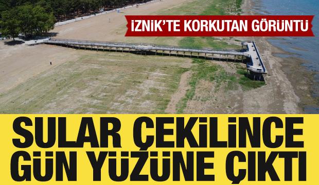Bir dönem deniz otobüsleri yanaşıyordu! Sular çekilince gün yüzüne çıktı