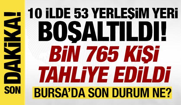 Bursa'daki yangında son durum ne? Bin 765 kişi tahliye edildi! İşte son gelişmeler...