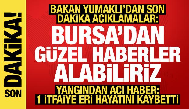 Bursa'daki yangında son durum ne? Bin 765 kişi tahliye edildi! İşte son gelişmeler...
