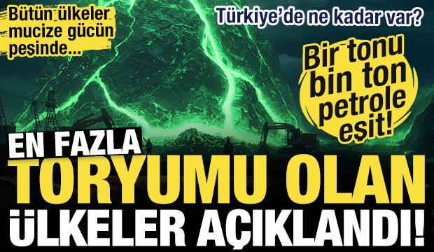En fazla toryumu olan ülkeler açıklandı! Bir tonu bin petrole eşit! Türkiye kaçıncı?