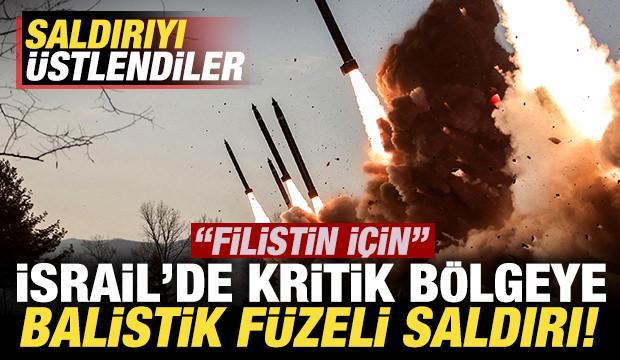 İsrail'e balistik füzeli saldırı! Sirenler çaldı! Saldırıyı üstlendiler: Filistin için