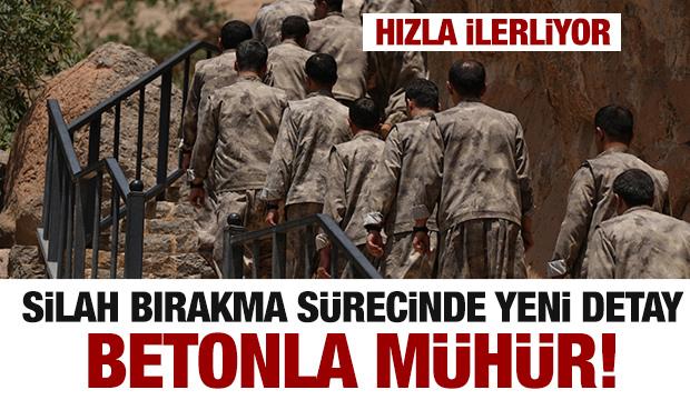 PKK'nın silah bırakmasında yeni gelişme! Betonla mühür...