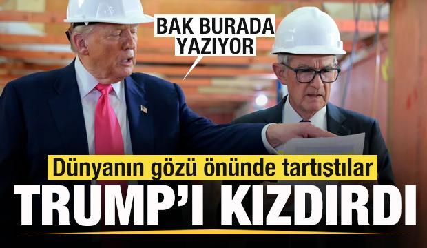 Powell Trump'ı kızdırdı! Canlı yayında dünyanın gözü önünde tartıştılar