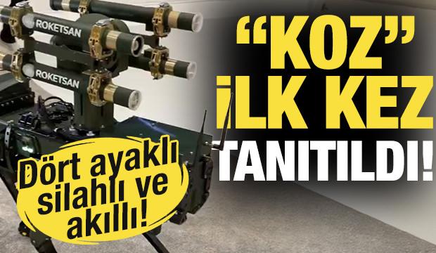 Roketsan'dan sahada yeni güç: Dört ayaklı insansız kara aracı KOZ tanıtıldı