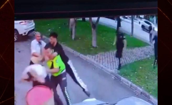 Şehir eşkıyaları uygulama yapan trafik polislerine saldırdı!