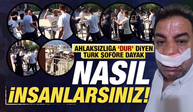 Turistlerin fotoğrafını çekip 2400 TL istediler, karşı çıkan şoförün burnunu kırdılar