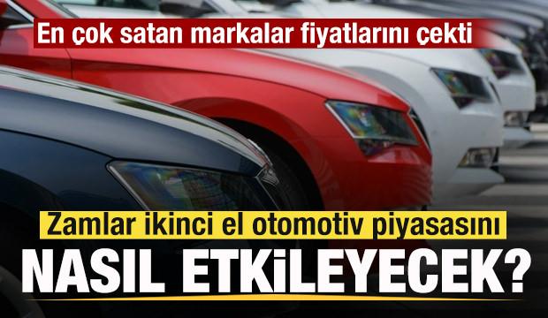 Zamlar 2. el otomotiv piyasası nasıl etkilenecek? En çok satan markalar fiyatlarını çekti!