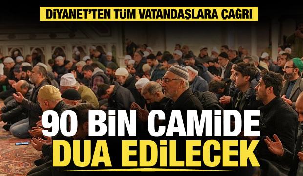 90 bin camide eş zamanlı dua: Diyanet’ten tüm yurda çağrı