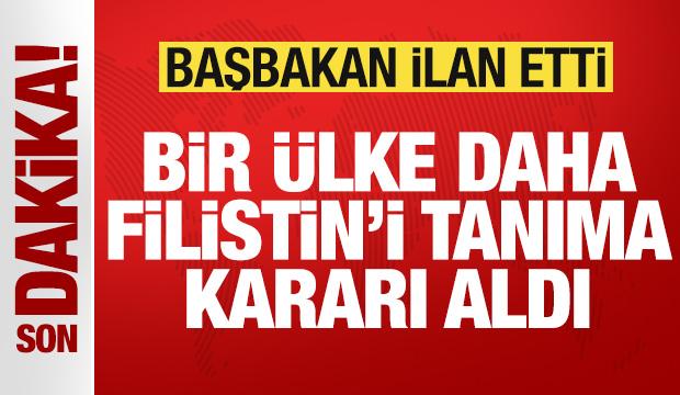 Bir ülkeden daha tarihi Filistin kararı! Ülkenin Başbakanı resmen ilan etti