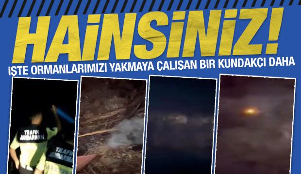 Bursa’da ormanı yakmaya çalıştığı iddia edilen kundakçıyı vatandaşlar fark etti