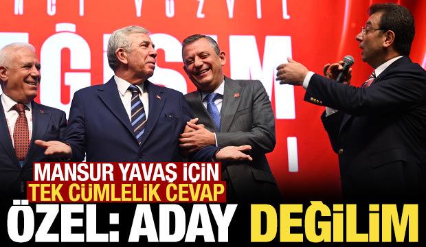 CHP lideri Özgür Özel Cumhrubaşkanı adaylığı hakkında konuştu