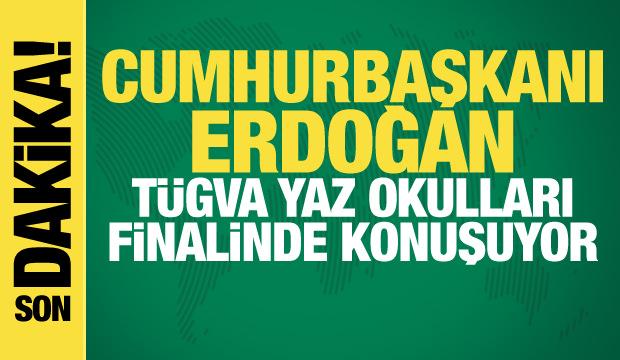 Cumhurbaşkanı Erdoğan açıklamalar yapıyor