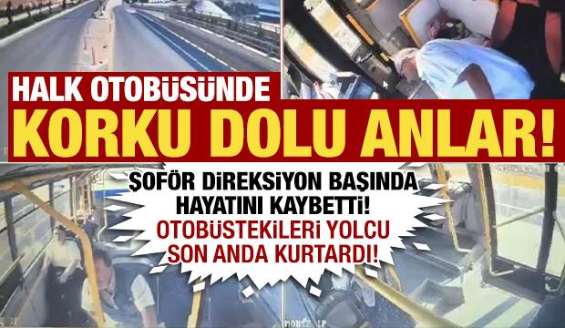Direksiyon başında kalp krizi geçiren halk otobüsü şoförü hayatını kaybetti