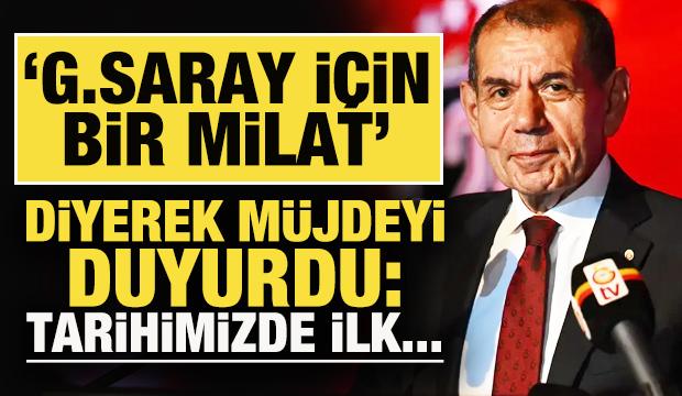 Dursun Özbek, 'G.Saray için bir milat' diyerek müjdeyi duyurdu: Tarihimizde ilk...