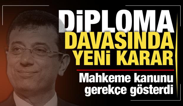 Ekrem İmamoğlu'nun diploma davası reddedildi: Şartlar gerçekleşmedi