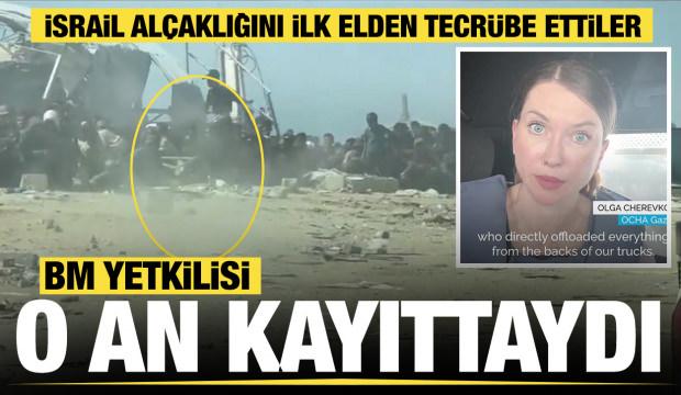 İsrail askerlerinin gıda yardımı bekleyenlere vahşeti kamerada