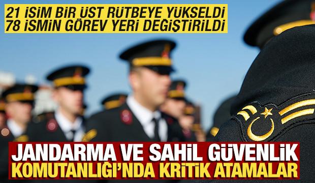 Jandarma ve Sahil Güvenlik Komutanlığı'nda kritik atamalar
