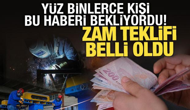 Kamu işçisinin zam teklifi belli oldu