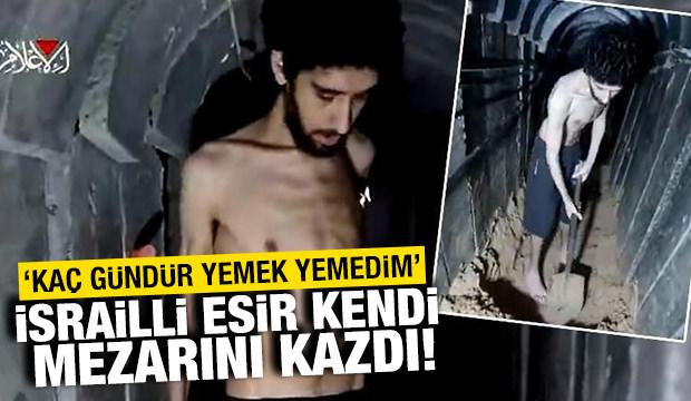 Kassam Tugayları paylaştı! 'İsrailli esir tünelde kendi mezarını kazmaya başladı'