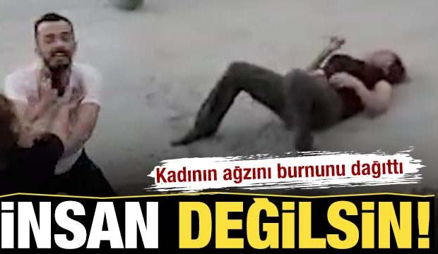 Konya’da güvenlik kamerası nedeniyle kadını dövdü, ağzını burnunu kırdı