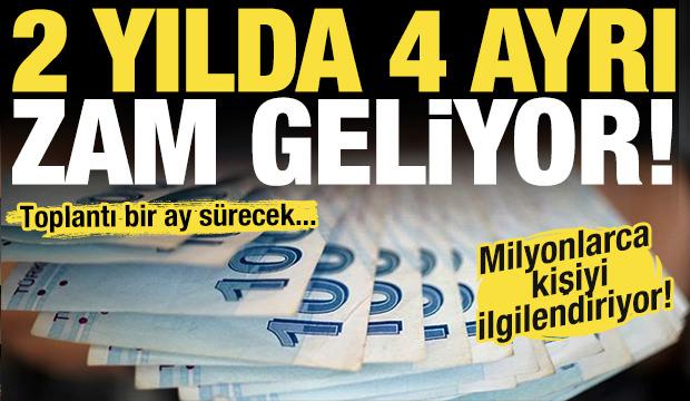 Memur ve emekliler için yeni dönem! 2 yılda 4 ayrı zam geliyor!