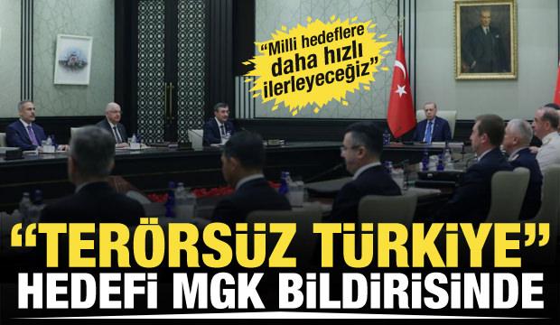 Milli Güvenlik Kurulu bildirisinde 'Terörsüz Türkiye' vurgusu